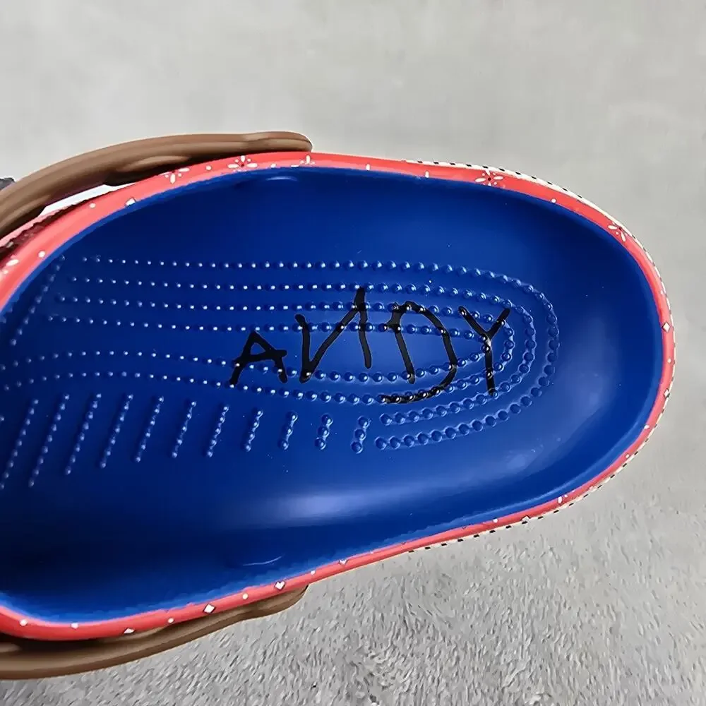Crocs Toy Story Woody Shoe Mens Size 11 Clogs Disney Pixar Cow Print Womens 12.5